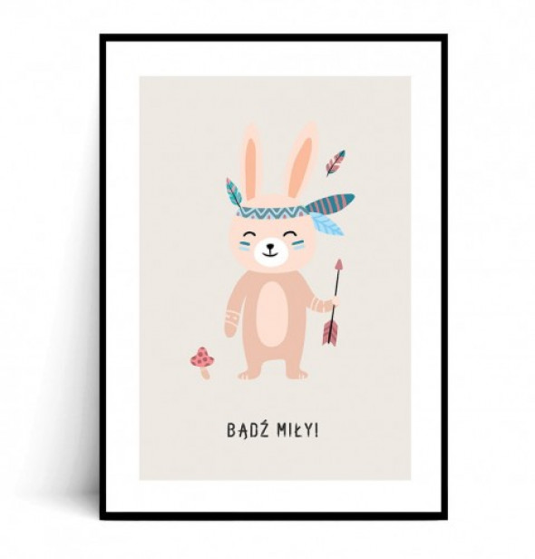Plakat BĄDŹ MIŁY