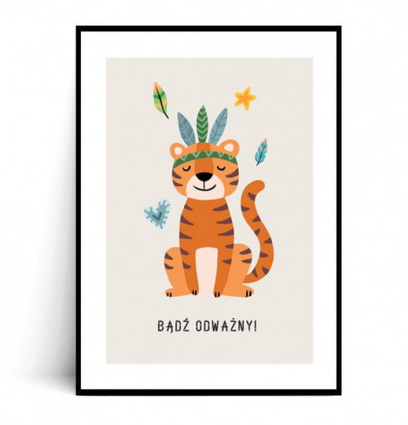 Plakat BĄDŻ ODWAŻNY