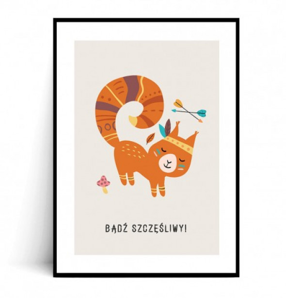 Plakat BĄDŻ SZCZĘŚLIWY