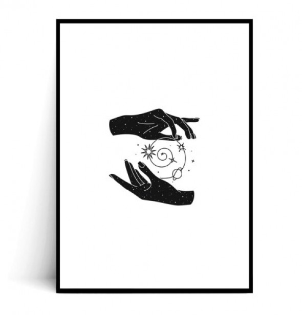 Plakat BOHO DŁONIE no.3
