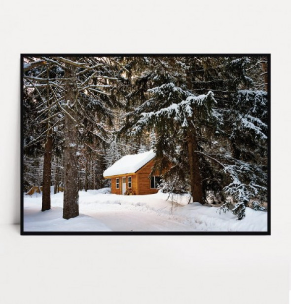 Plakat CHATKA W LESIE 40x50 cm -50%