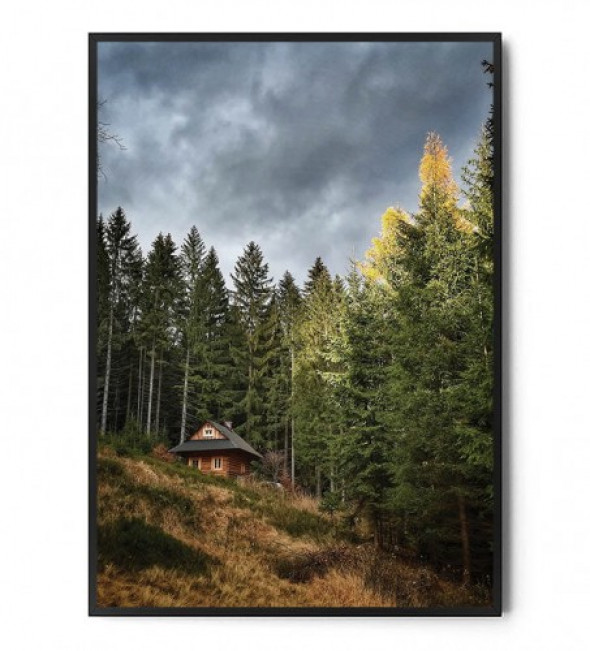 Plakat CHATKA W LESIE