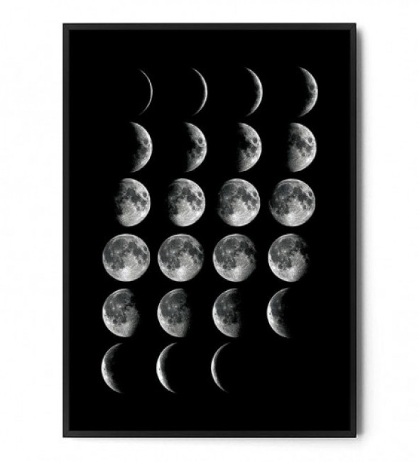 Plakat FAZY KSIĘŻYCA