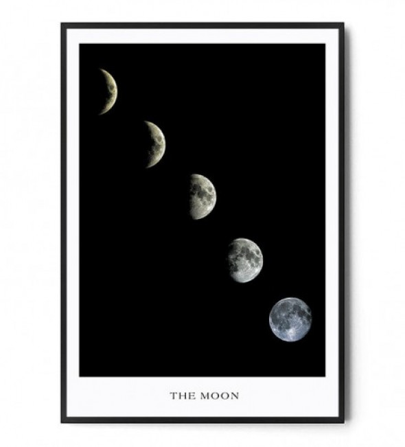 Plakat FAZY KSIĘŻYCA no.1