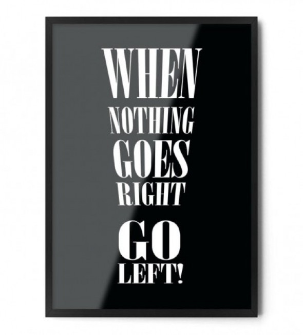 Plakat GO LEFT