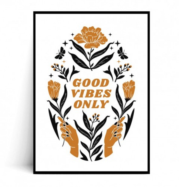 Plakat GOOD VIBES ONLY