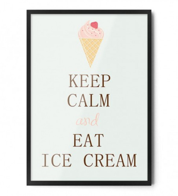 Plakat ICE CREAM