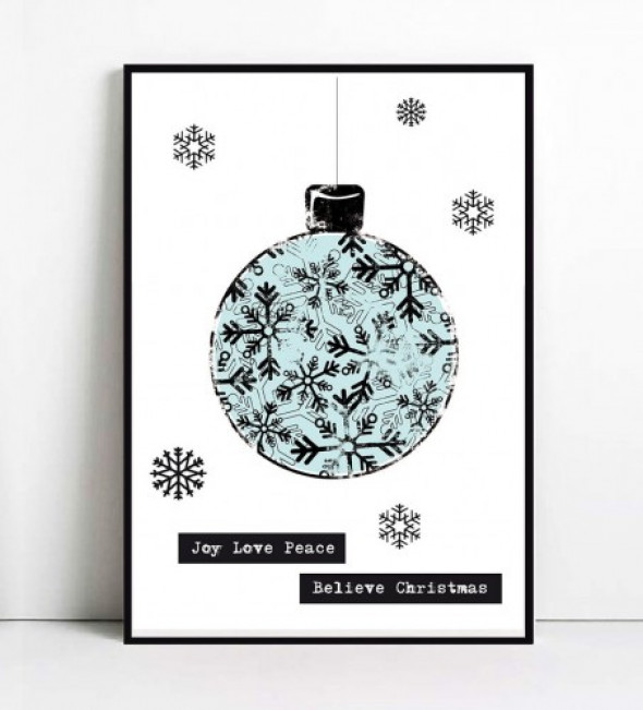Plakat JOY LOVE PEACE BELIEVE