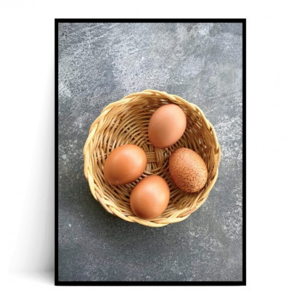 Plakat KOSZYCZEK Z JAJKAMI no.1
