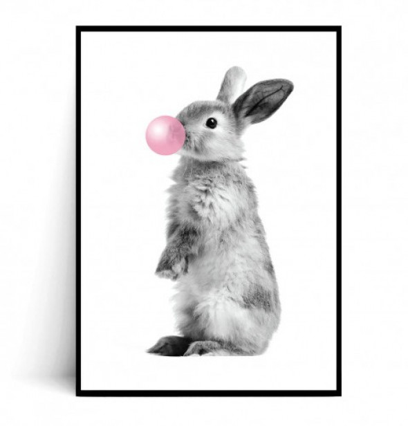 Plakat KRÓLICZEK BUBBLE GUM