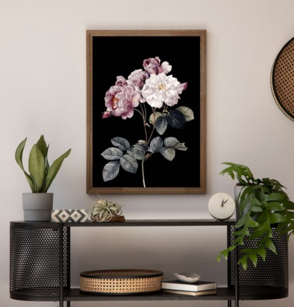 Plakat KWIATY VINTAGE no.2 DARK