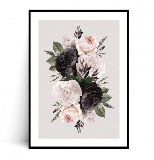 Plakat KWIATY VINTAGE no.3