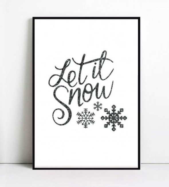 Plakat LET IT SNOW