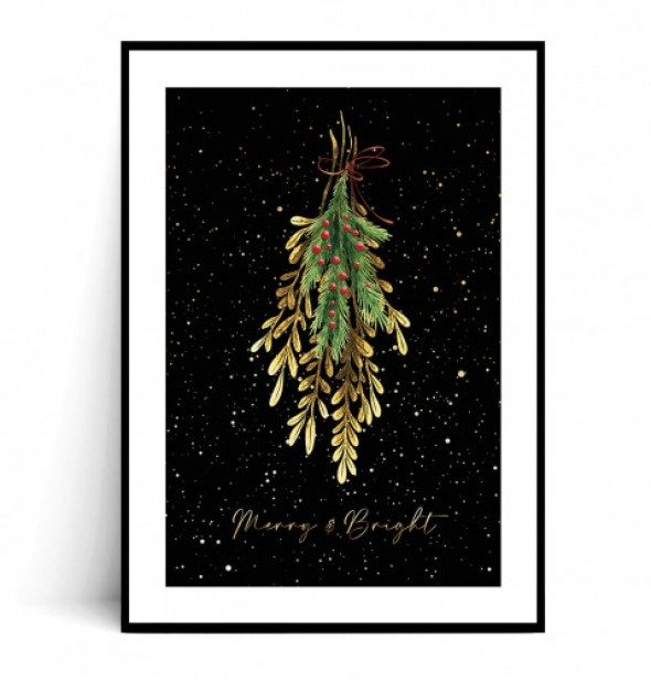 Plakat MERRY AND BRIGHT