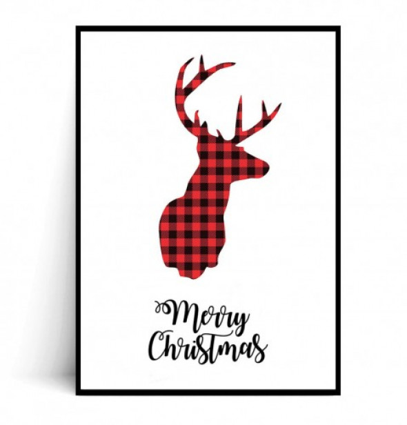 Plakat MERRY CHRISTMAS | Jelonek 30x40 cm -50%