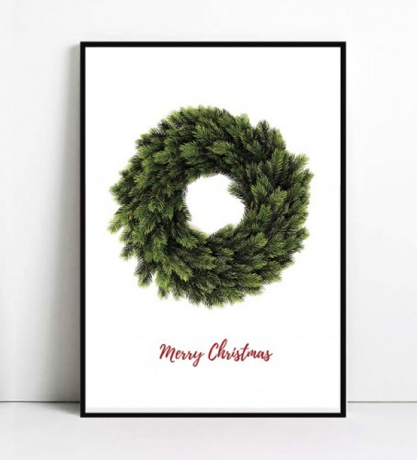 Plakat MERRY CHRISTMAS | Wianek