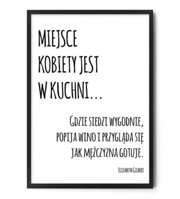 Plakat MIEJSCE KOBIETY