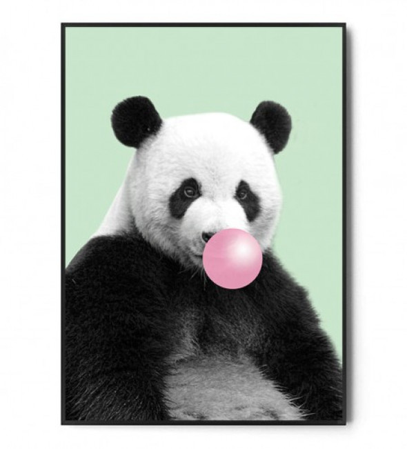 Plakat PANDA BUBBLE GUM mint