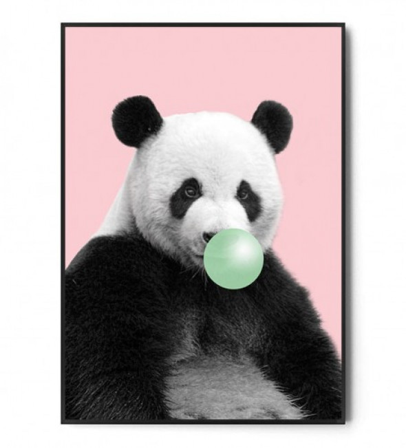 Plakat PANDA BUBBLE GUM pink
