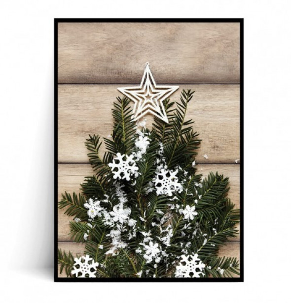Plakat ŚWIĄTECZNE GAŁĄZKI 30x40 cm -50%