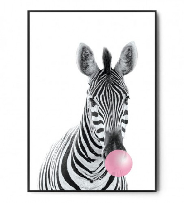 Plakat ZEBRA BUBBLE GUM