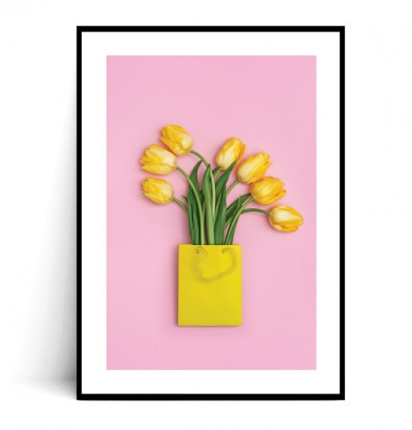 Plakat ŻÓŁTE TULIPANY