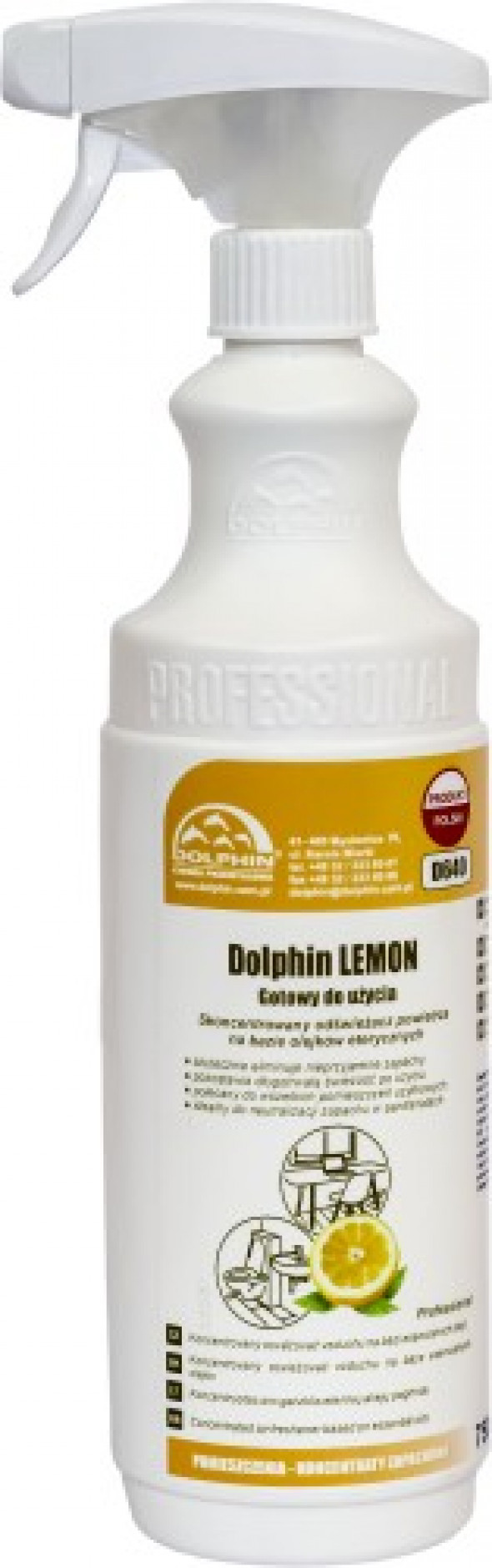 DOLPHIN LEMON intensywny odświeżacz powietrza cytrynowy