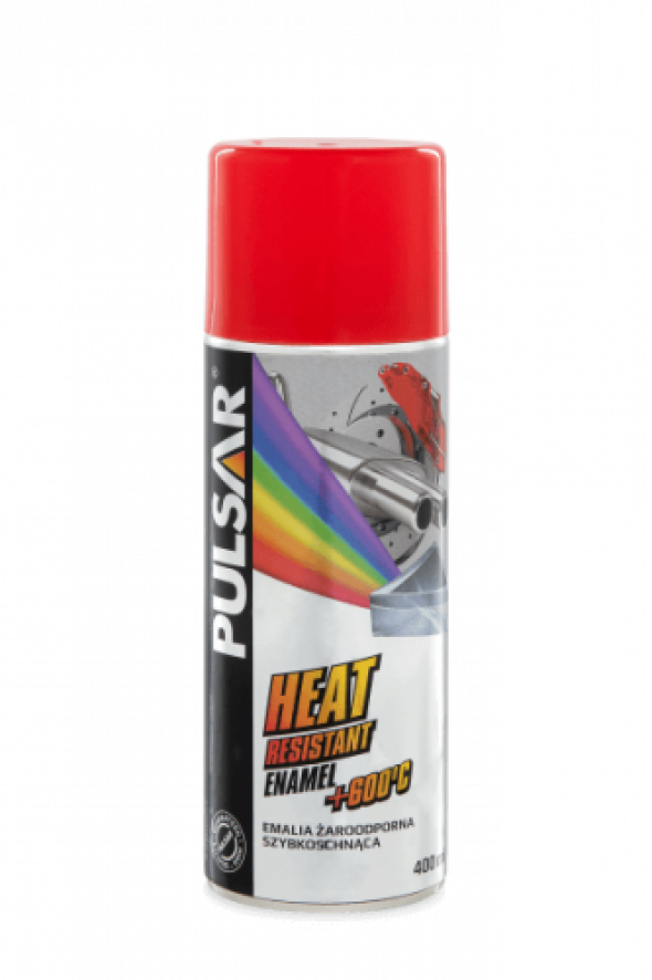 EMALIA ŻAROODPORNA CZERWONA LAKIER W SPRAYU 400 ML