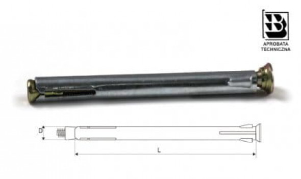 Kołek rozporowy metalowy łącznik ościeżnic STALCO