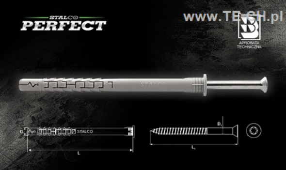 Kołek rozporowy STOŻEK/TORX TXS 10x100 25szt