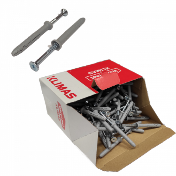 Kołki szybkiego montażu SM-08100 8x100 100szt Klimas Wkręt-Met
