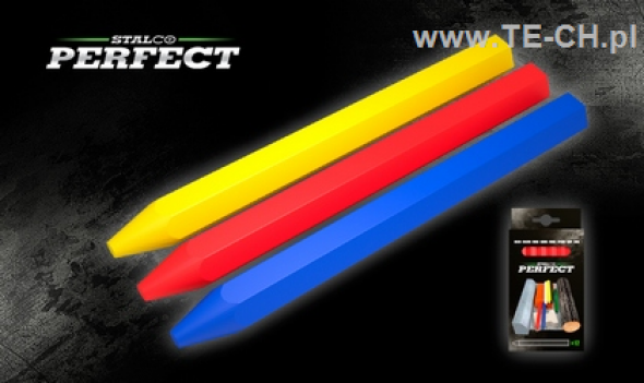 Kreda budowlana wodoodporna żółta PERFECT 12szt