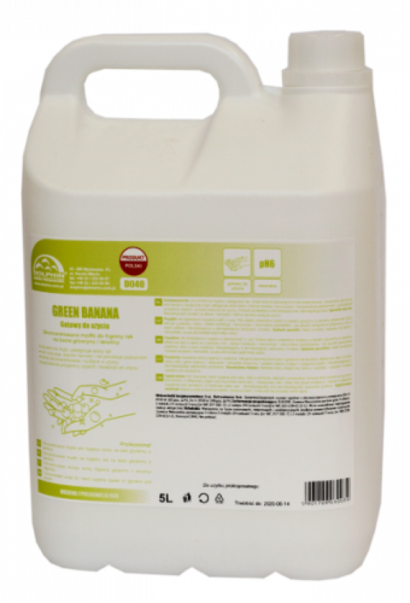 Mydło do rąk DOLPHIN GREEN BANANA 5L kanister