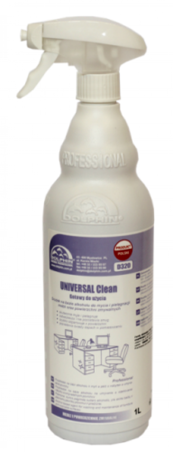 Płyn do mycia mebli powierzchni atest PZH UNIVERSAL CLEAN 1l butelka