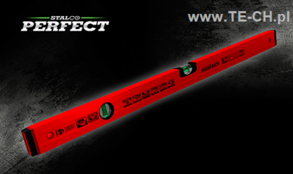 POZIOMNICA aluminiowa 150cm czerwona PERFECT