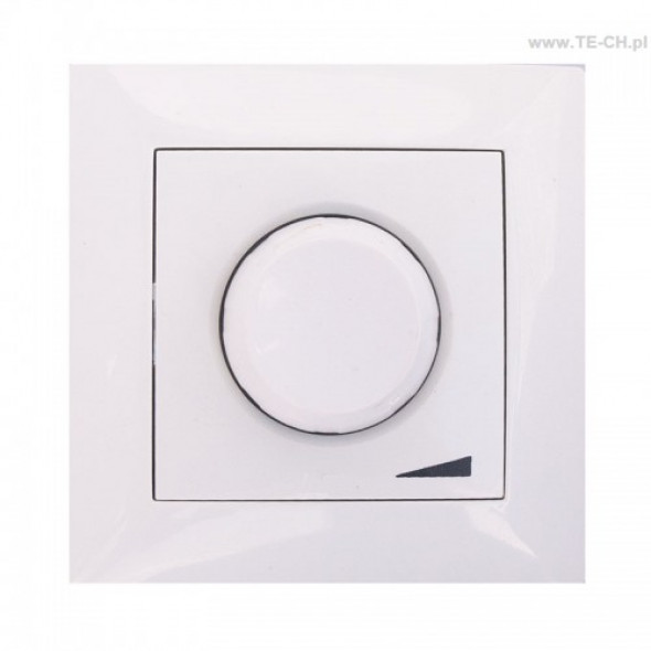 Regulator ściemniacz obrotowy 800 p/t biały 459-01