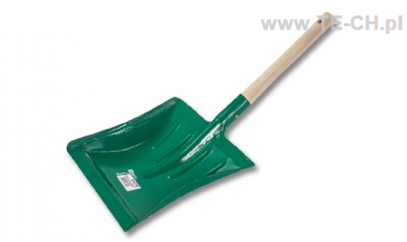 Szufelka tłoczona z trzonkiem drewnianym STALCO