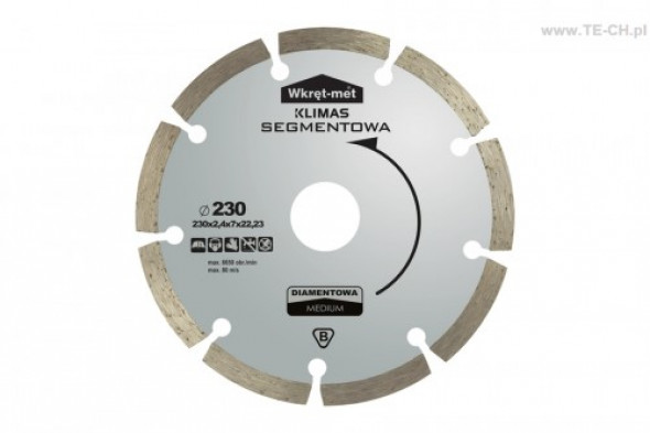 Tarcza diamentowa segmentowa TDS-125M