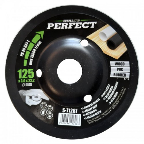 Tarnik skośny do szlifierki 125mm STALCO PowerMax PVC guma