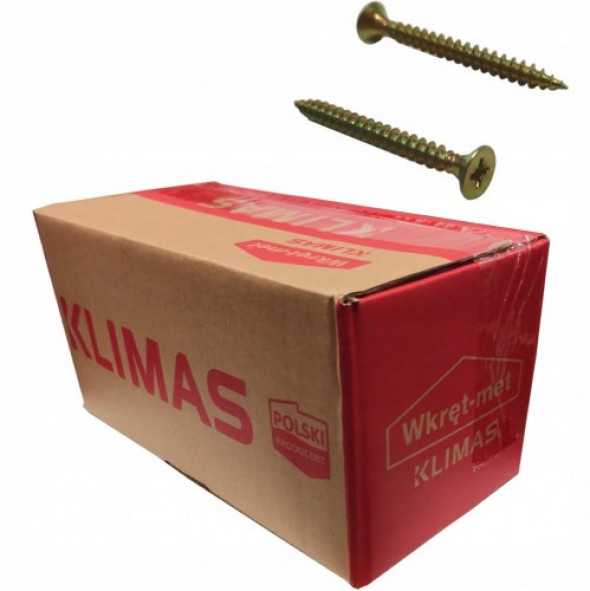 Wkręty hartowane do drewna 4,5x45 ZŁOTE 5kg KDH