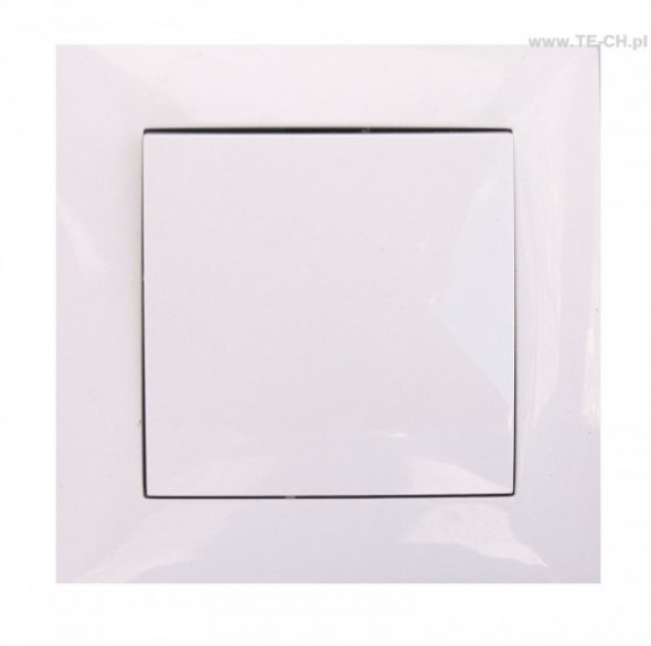 Włącznik światła pojedynczy biały WESA LC-01