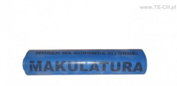 WORKI NA ŚMIECI NIEB. MAKULATURA 120l/25szt @12