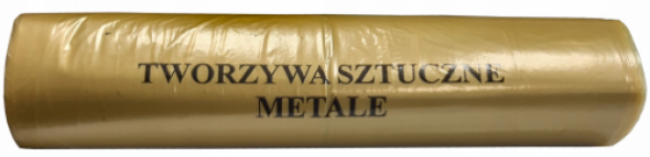 WORKI NA ŚMIECI ŻÓŁTY do segregacji 120l 25szt