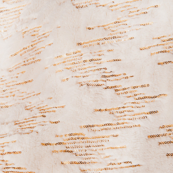 Ekskluzywna poszewka ALLURE T - 40x40 cm - ivory/złoty