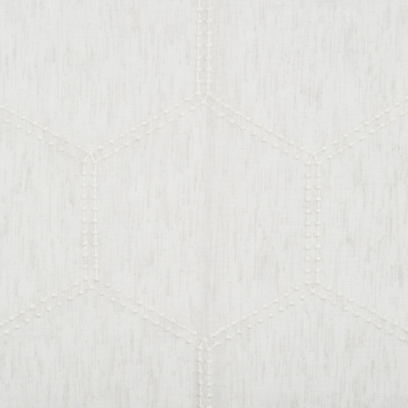 Firana haftowana z ołowianką RAMIRA-005 - wysokość 300 cm - ecru