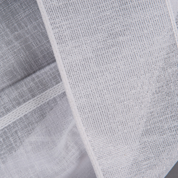 Firanka fantazyjna z ołowianką 016056-001 - wysokość 290 cm - biała