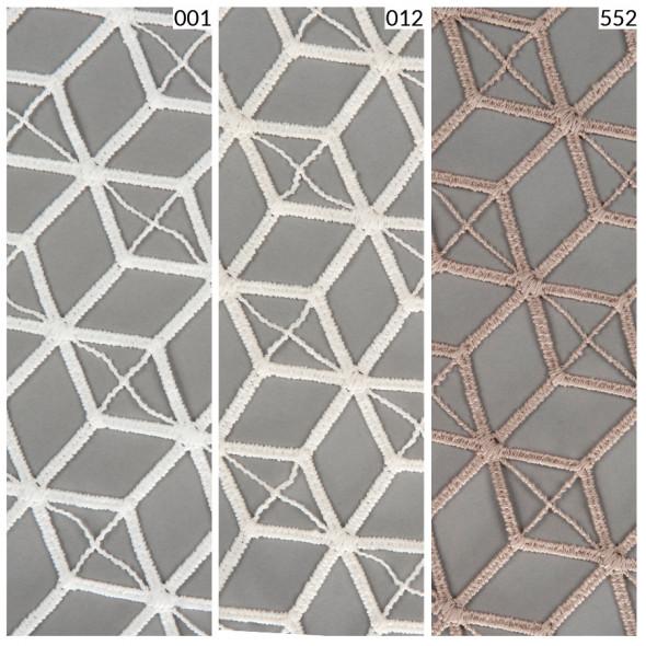 Firanka gipiurowa 099999 - wysokość 280 cm - biała
