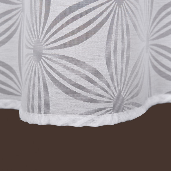 Firanka gotowa na taśmie z krytymi szelkami JUDYTA - 260x290 cm - biały