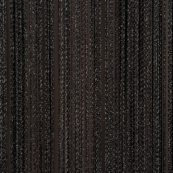 Firanka gotowa sznurkowa GLOSSY - 160x300 cm - czarny