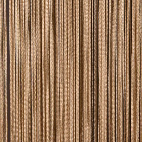 Firanka gotowa sznurkowa PERLA - 160x300 cm - beżowy